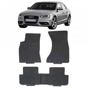 Audi A4 (B8) (2009-2016) Set 5 covorase auto cauciuc Exclusive Line accesorii pentru autoturismul tau - masina v237780