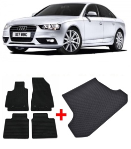Audi A4 Set Covorase + tavita portbagaj auto Audi A4 B9 fabricatie 11.2015 - prezent, caroserie sedan - Img 2