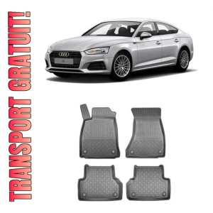 Audi A5 F5, Coupe, Din 10.2016 - Prezent , Set Covorase Auto Tip Tavita Premium 3D, din cauciuc