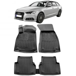 Audi A6 (C8) (2018-) Set covorase auto cauciuc G.Modern Line 3D accesorii pentru autoturismul tau - masina v68406