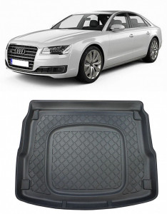 Audi A8 D4 Sedan din 01.2010 - 09.2013, Tavita Pentru Portbagaj Lux Premium Dedicata, Roata Rezerva Mica / Kit Reparatie *1 accesorii pentru autoturismul tau - masina v200095