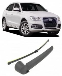 Audi Q5 Brat stergator pentru luneta spate cu lamela 370 mm, compatibil cu Audi Q5 SUV fabricat intre 2008-2017, calitate extra accesorii pentru autoturismul tau - masina v93155