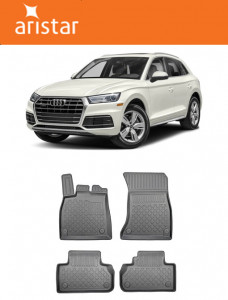 Audi Q5 Fy, Suv, Din 01.2017 - Prezent , Set Covorase Auto Tip Tavita Premium 3D, din cauciuc accesorii pentru autoturismul tau - masina v174780