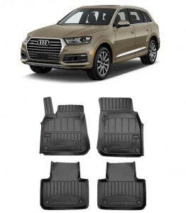 Audi Q7 4M, Suv, Din 06.2015 - Prezent , Set Covorase Auto Tip Tavita Premium 3D, din cauciuc accesorii pentru autoturismul tau - masina v174305
