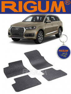 Audi Q7 4M, Suv, fabricat din 06.2015 - Prezent, set covorase auto dedicate, din cauciuc 100% Premium accesorii pentru autoturismul tau - masina v160004