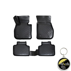 Bmw 2 Coupe F22 2014- Set 4 covorase auto din cauciuc tip tavita premium line 3D accesorii pentru autoturismul tau - masina v242514