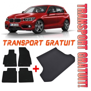 BMW E87 Set Covorase + tavita portbagaj auto BMW Seria 1 E87 fabricatie 09.2004 - 2013, caroserie hatchback