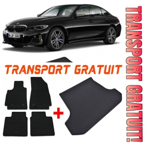 BMW F30 Set Covorase + tavita portbagaj auto BMW Seria 3 F30 fabricatie 01.2012 - 02.2019, caroserie sedan