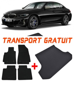 BMW F30 Set Covorase + tavita portbagaj auto BMW Seria 3 F30 fabricatie 01.2012 - 02.2019, caroserie sedan accesorii pentru autoturismul tau - masina v2200