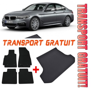 BMW G30 Set Covorase + tavita portbagaj auto BMW Seria 5 G30, caroserie Sedan, fabricatie 02.2017 - prezent