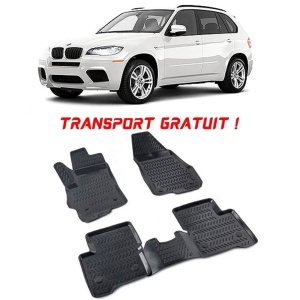 Bmw II X5 E70 2006-2013 Set 4 covorase auto din cauciuc tip tavita Premium Line 3D + Tavita portbagaj Urban Line - Transport Gratuit!