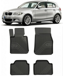 Bmw Seria 1 E81 Din 09.2004 - 2013, Hatchback , Set Covorase Auto Tip Tavita Premium 3D, din cauciuc accesorii pentru autoturismul tau - masina v165672
