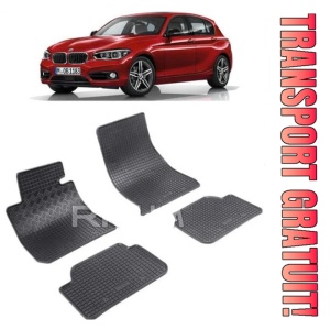Bmw Seria 1 F20, Hatchback, fabricat din 10.2011 - 06.2019, 3 Usi, set covorase auto dedicate, din cauciuc 100% Premium