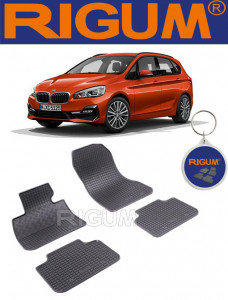 Bmw Seria 2 F45, Van, fabricat din 09.2014 - Prezent, set covorase auto dedicate, din cauciuc 100% Premium accesorii pentru autoturismul tau - masina v160794