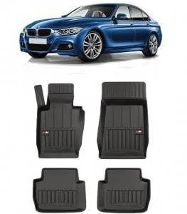 Bmw Seria 3 E46, Combi, Din 1998 - 08.2005 , Set Covorase Auto Tip Tavita Premium 3D, din cauciuc accesorii pentru autoturismul tau - masina v171364