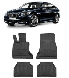 Bmw Seria 5 F07, Gran Turismo, Din 10.2009 - 2017 , Set Covorase Auto Tip Tavita Premium 3D, din cauciuc accesorii pentru autoturismul tau - masina v174174