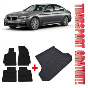 Bmw Seria 5 G30 Sedan din 02.2017 - Prezent *3, Set Covorase + tavita portbagaj auto