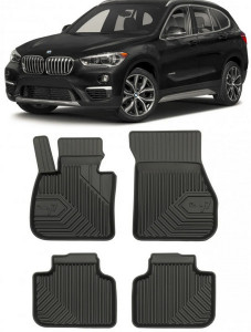 Bmw X1 F48 Phev Din 03.2020 - Prezent, Suv , Set Covorase Auto Tip Tavita Premium 3D, din cauciuc accesorii pentru autoturismul tau - masina v165251
