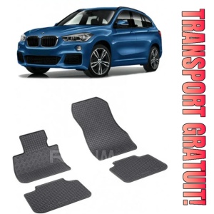 Bmw X1 F48 PhEV, Suv, fabricat din 03.2020 - Prezent, set covorase auto dedicate, din cauciuc 100% Premium - Img 1