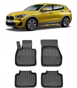 Bmw X2 F39, Suv, Din 03.2018 - Prezent , Set Covorase Auto Tip Tavita Premium 3D, din cauciuc accesorii pentru autoturismul tau - masina v173057