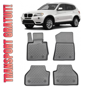 Bmw X3 F25, Suv, Din 11.2010 - 10.2017 , Set Covorase Auto Tip Tavita Premium 3D, din cauciuc