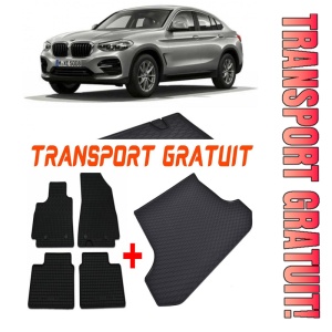 BMW X4 Set Covorase + tavita portbagaj auto BMW X4 G02 fabricatie 04.2018 - prezent, caroserie suv