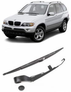 Bmw X5 Brat stergator pentru luneta spate cu lamela 450 mm, compatibil cu Bmw X5 SUV fabricat intre 2000-2006, calitate extra accesorii pentru autoturismul tau - masina v91583