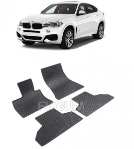 Bmw X6 F16, Suv, fabricat din 11.2014 - 10.2019, set covorase auto dedicate, din cauciuc 100% Premium accesorii pentru autoturismul tau - masina v160036
