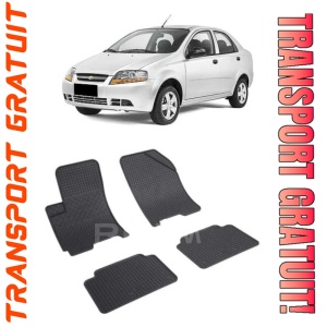 ChEVrolet Aveo T200, Sedan, fabricat din 2002 - 2005, set covorase auto dedicate, din cauciuc 100% Premium