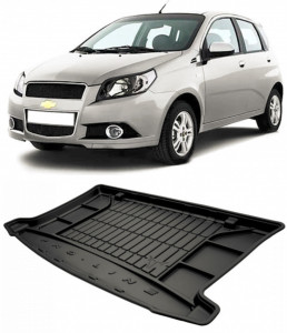 Chevrolet Aveo T250 Hatchback din 2006 - 2011 *1, Tavita Pentru Portbagaj Lux Premium Dedicata, accesorii pentru autoturismul tau - masina v185404