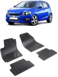 ChEVrolet Aveo T300, Hatchback, fabricat din 06.2011 - Prezent, set covorase auto dedicate, din cauciuc 100% Premium accesorii pentru autoturismul tau - masina v155870