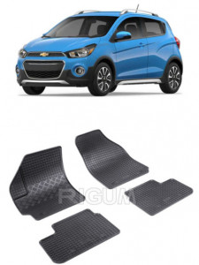 ChEVrolet Spark M250, Hatchback, fabricat din 05.2005 - 01.2010, set covorase auto dedicate, din cauciuc 100% Premium accesorii pentru autoturismul tau - masina v158388