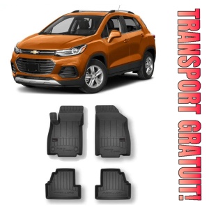 Chevrolet Trax, Suv, Din 05.2013 - 06.2019 , Set Covorase Auto Tip Tavita Premium 3D, din cauciuc