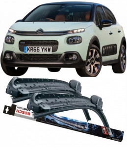 Citroen C3 Set 2 stergatoare parbriz Bosch Bosch Aerotwin compatibile cu Citroen C3 2016 (65 cm / 40 cm) accesorii pentru autoturismul tau - masina v133125