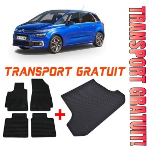 Citroen C4 Grand Picasso I Van din 10.2006 - 08.2013 *3, Set Covorase + tavita portbagaj auto