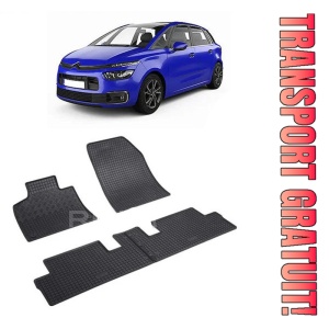 Citroen C4 Picasso II, Van, fabricat din 07.2013 - 11.2020, 5 Locuri, set covorase auto dedicate, din cauciuc 100% Premium