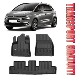 Citroen C4 Spacetourer, Van, Din 2018 - 11.2020 , Set Covorase Auto Tip Tavita Premium 3D, din cauciuc