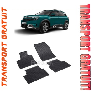Citroen C5 Aircross, Suv, fabricat din 02.2019 - Prezent, set covorase auto dedicate, din cauciuc 100% Premium