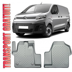 Citroen E-Jumpy Din 10.2020 - Prezent, Van , Set Covorase Auto Tip Tavita Premium 3D, din cauciuc
