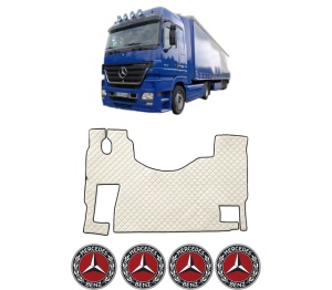 Covoras Camion Tir MERCEDES-BENZ ACTROS MP2 / MP3 din 2002-2009, Auto, 4x Stickere auto cu MERCEDES-BENZ