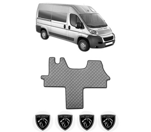 Covoras Camion Tir PEUGEOT BOXER Bus din 2006-2023, Auto, 4x Stickere auto cu PEUGEOT