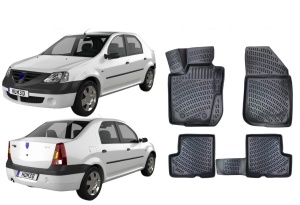 Covorase auto Dacia Logan 1 2004-2012 Set presuri tip tavita - Img 2