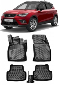 Covorase auto Seat Ateca 2016-2024 Set presuri auto tip tavita accesorii pentru autoturismul tau - masina v22547