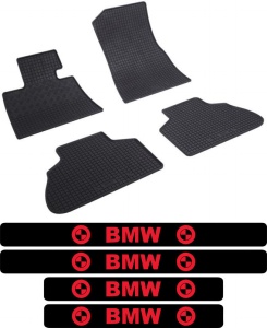 Covorase BMW X5 G05, SUV, din 11.2018 - prezent si set 4 stickere protectie praguri BMW accesorii pentru autoturismul tau - masina v3387