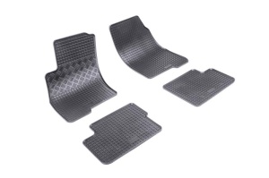 Covorase Fiat Grande Punto, Hatchback, din 10.2005 - 08.2018 si set 4 stickere protectie praguri Fiat accesorii pentru autoturismul tau - masina v3446
