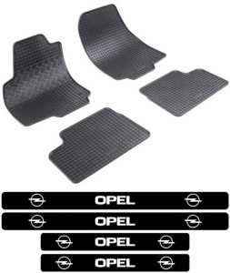 Covorase Opel Astra H, Combi, din 2004 - 12.2014 si set 4 stickere protectie praguri Opel accesorii pentru autoturismul tau - masina v3891