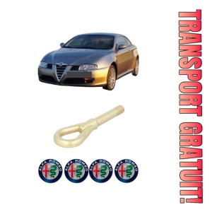 Cui carlig remorcare, tractare auto ALFA ROMEO GT (937_) din 2003-2010, Otel, Cri-Flo, 4 Stickere cu ALFA ROMEO