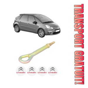 Cui carlig remorcare, tractare auto CITROEN C4 PICASSO I MPV (UD_) din 2006-2013, Otel, Cri-Flo, 4 Stickere cu CITROEN