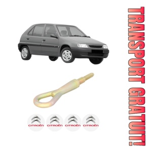 Cui carlig remorcare, tractare auto CITROEN SAXO (S0, S1) din 1996-2004, Otel, Cri-Flo, 4 Stickere cu CITROEN
