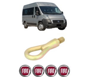 Cui carlig remorcare, tractare auto FIAT DUCATO Bus (250_) din 2006-2015, Otel, Cri-Flo, 4 Stickere cu FIAT - Img 2